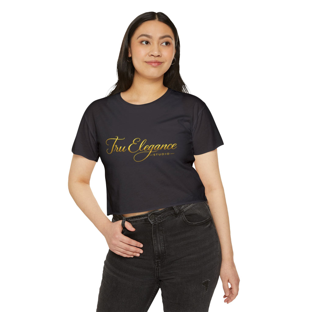Tru Elegance Crop Top — Women's Festival Graphic Tee