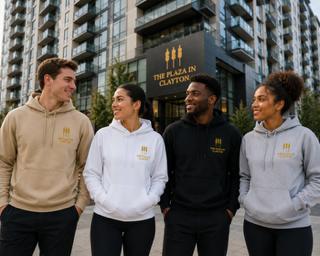 THE PLAZA IN CLAYTON PREMIUM HOODIE
