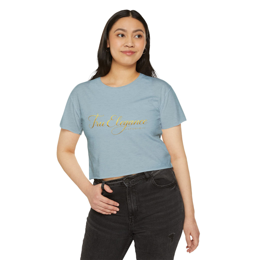 Tru Elegance Crop Top — Women's Festival Graphic Tee