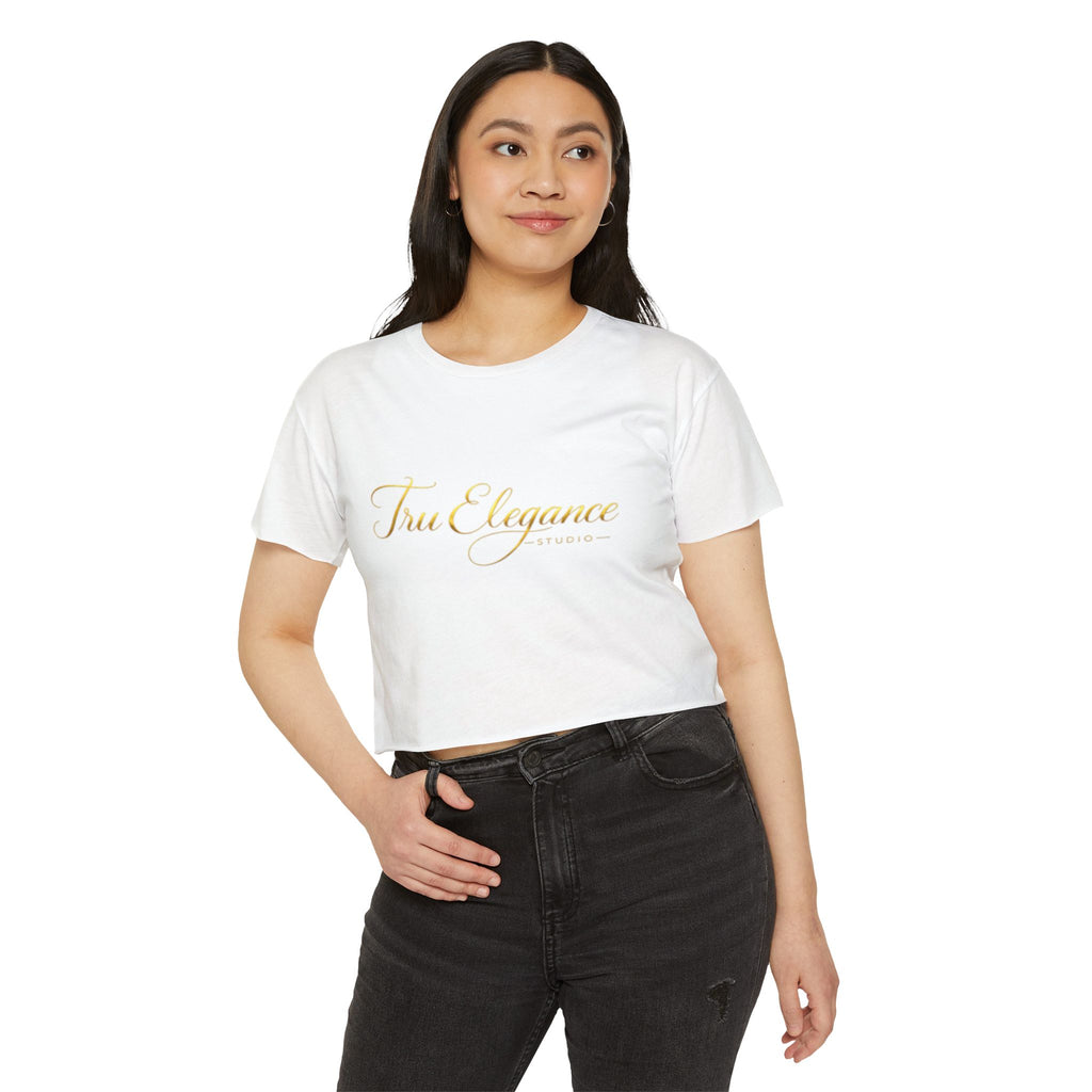 Tru Elegance Crop Top — Women's Festival Graphic Tee